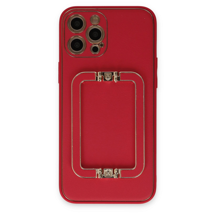 BFS  iPhone 12 Pro Kılıf Coco Elit Kapak - Kırmızı