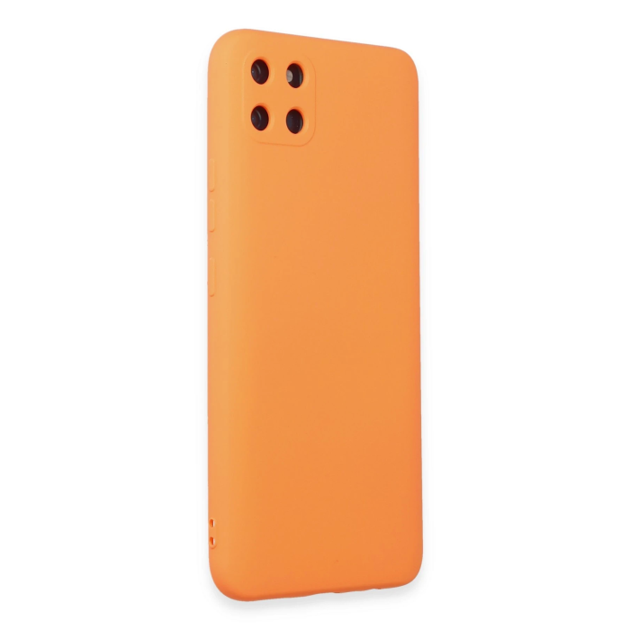 BFS  Realme C11 Kılıf Nano içi Kadife Silikon - Turuncu