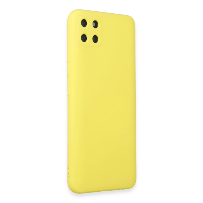 BFS  Realme C11 Kılıf Nano içi Kadife Silikon - Sarı