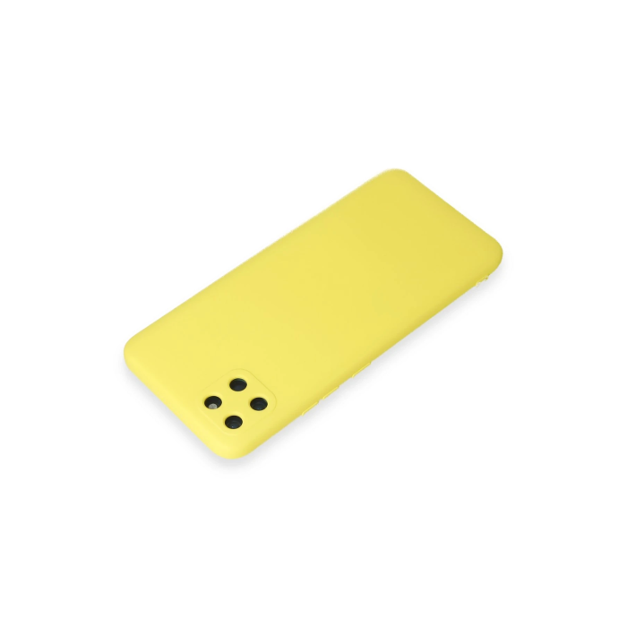 BFS  Realme C11 Kılıf Nano içi Kadife Silikon - Sarı