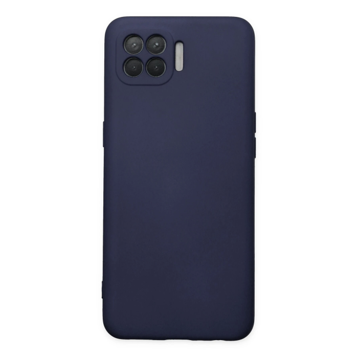 BFS  Oppo Reno 4 Lite Kılıf Nano içi Kadife Silikon - Lacivert