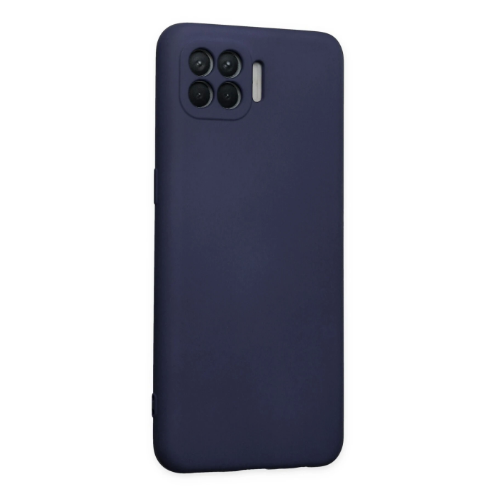 BFS  Oppo Reno 4 Lite Kılıf Nano içi Kadife Silikon - Lacivert