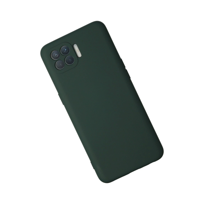 BFS  Oppo Reno 4 Lite Kılıf Nano içi Kadife Silikon - Koyu Yeşil