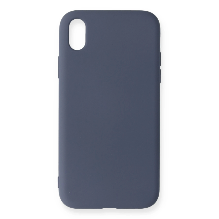 BFS  iPhone XR Kılıf Nano içi Kadife Silikon - Gri