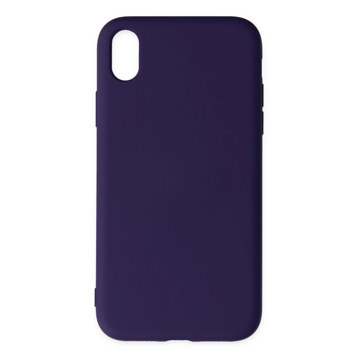 BFS  iPhone XR Kılıf Nano içi Kadife Silikon - Mor