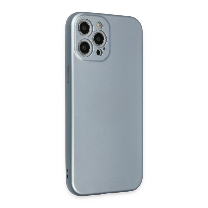 BFS  iPhone 12 Pro Max Kılıf Nano içi Kadife Silikon - Sky Blue