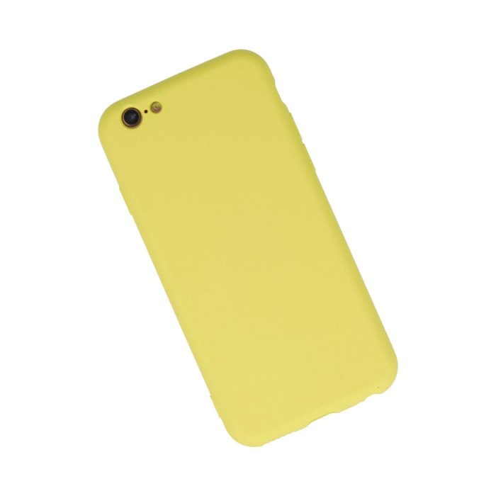 BFS  iPhone 6 Plus Kılıf Nano içi Kadife Silikon - Sarı