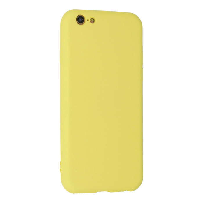 BFS  iPhone 6 Plus Kılıf Nano içi Kadife Silikon - Sarı