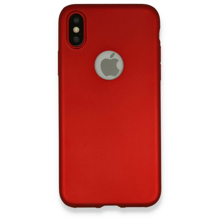 BFS  iPhone X Kılıf First Silikon - Bordo