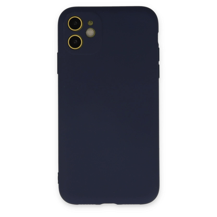 BFS  iPhone 11 Kılıf Nano içi Kadife Silikon - Lacivert