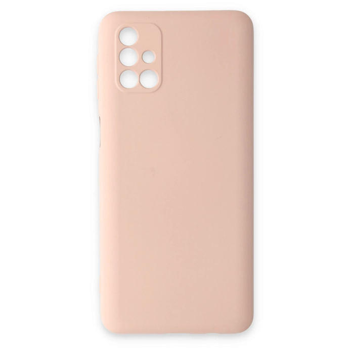 BFS  Samsung Galaxy M31S Kılıf Nano içi Kadife Silikon - Pudra