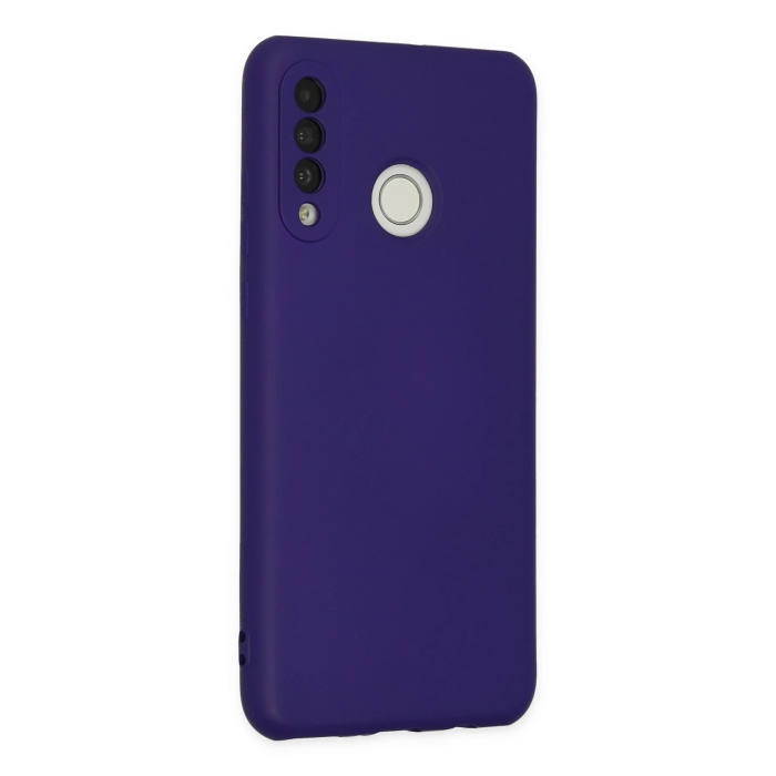BFS  Huawei P30 Lite Kılıf Nano içi Kadife Silikon - Mor