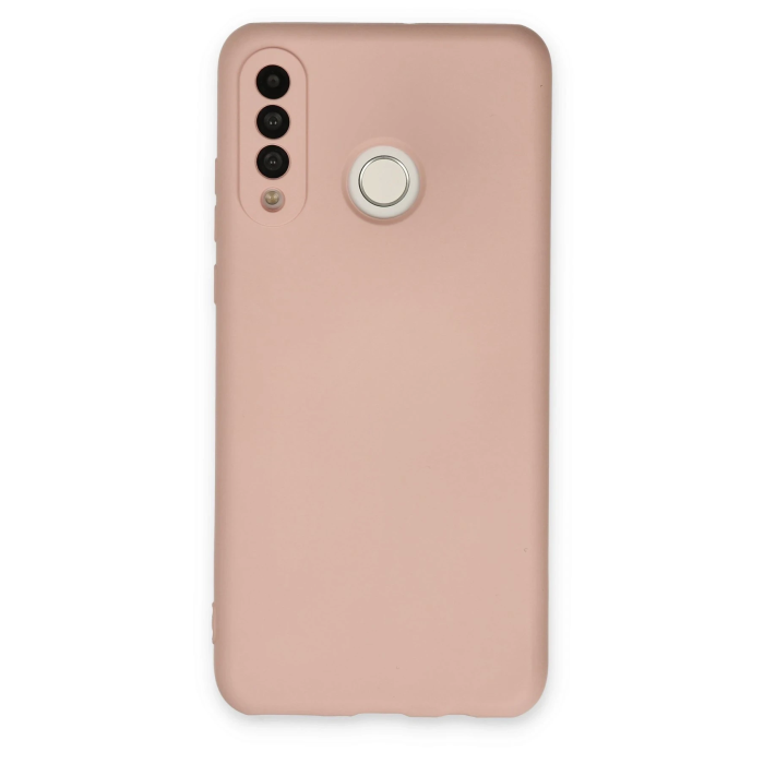 BFS  Huawei P30 Lite Kılıf Nano içi Kadife Silikon - Pudra