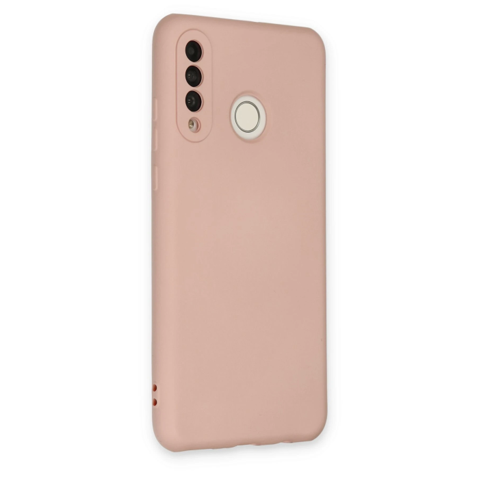 BFS  Huawei P30 Lite Kılıf Nano içi Kadife Silikon - Pudra