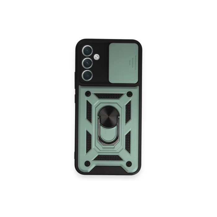 BFS  Samsung Galaxy A54 5G Kılıf Pars Lens Yüzüklü Silikon - Yeşil