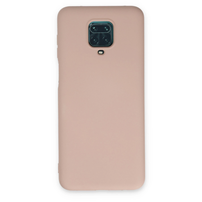 BFS  Xiaomi Redmi Note 9 Pro Kılıf Nano içi Kadife Silikon - Pudra