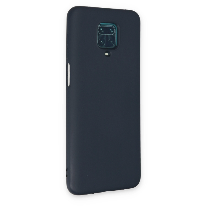 BFS  Xiaomi Redmi Note 9 Pro Kılıf Nano içi Kadife Silikon - Lacivert