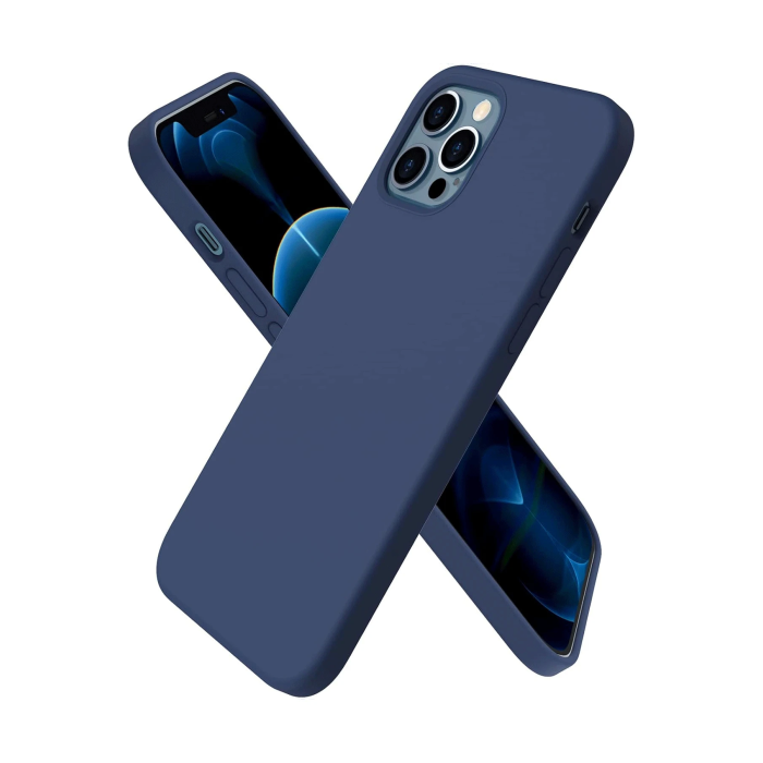 BFS  iPhone 12 Pro Kılıf First Silikon - Lacivert
