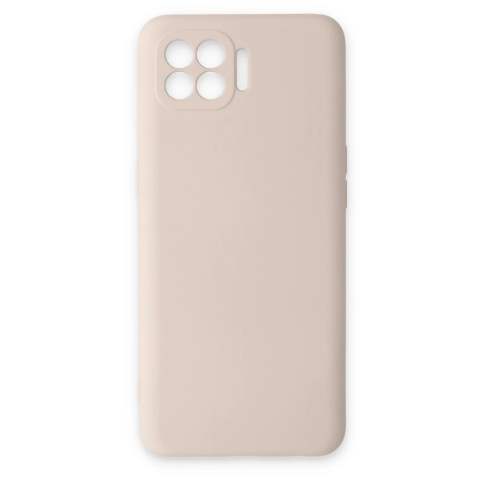 BFS  Oppo Reno 4 Lite Kılıf Nano içi Kadife Silikon - Pudra