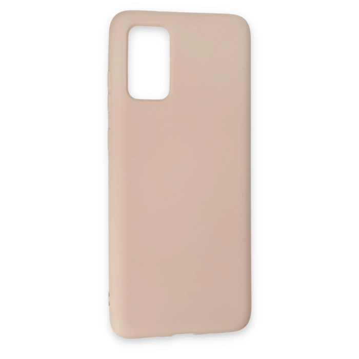 BFS  Samsung Galaxy S20 Plus Kılıf Nano içi Kadife Silikon - Pudra