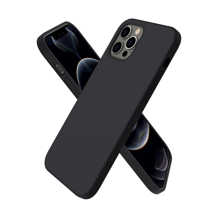 BFS  iPhone 12 Pro Max Kılıf First Silikon - Siyah