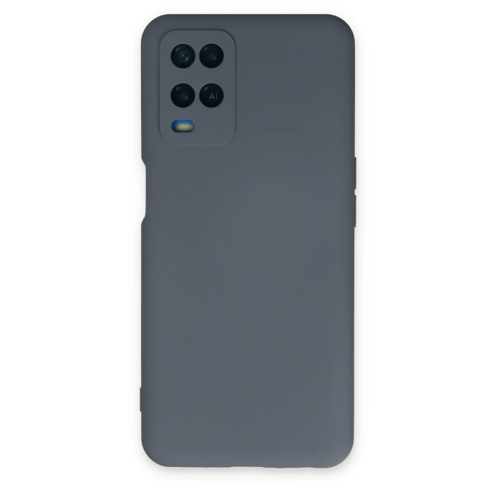 BFS  Oppo A54 4G Kılıf Nano içi Kadife Silikon - Gri