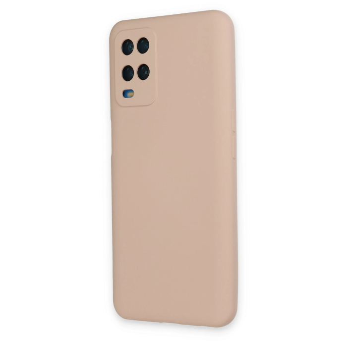 BFS  Oppo A54 4G Kılıf Nano içi Kadife Silikon - Pudra