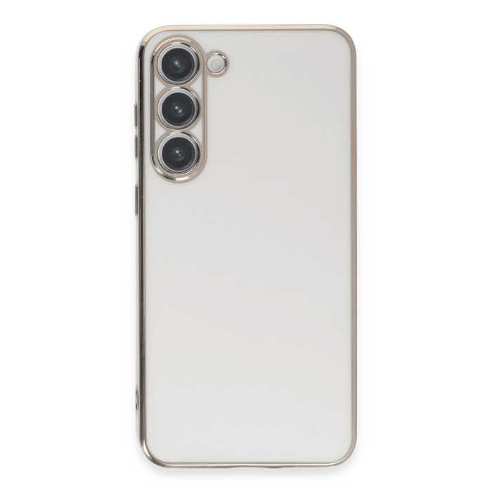 BFS  Samsung Galaxy S23 Kılıf Volet Silikon - Beyaz