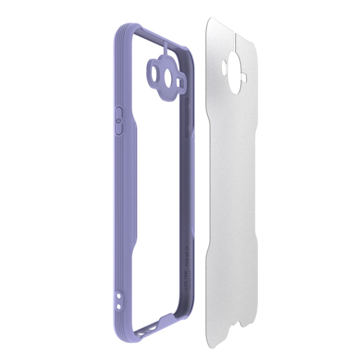BFS  Samsung Galaxy J7 Kılıf Platin Silikon - Pembe