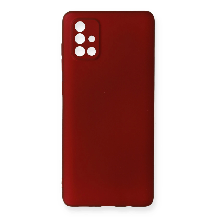 BFS  Samsung Galaxy A71 Kılıf First Silikon - Bordo