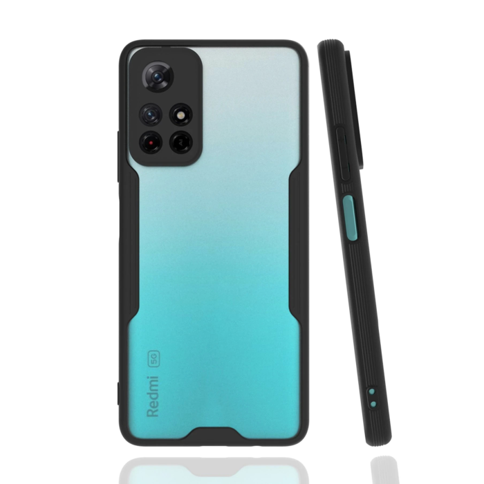 BFS  Xiaomi Redmi Note 11T Kılıf Platin Silikon - Siyah