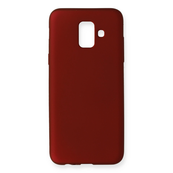 BFS  Samsung Galaxy A6 2018 Kılıf First Silikon - Bordo