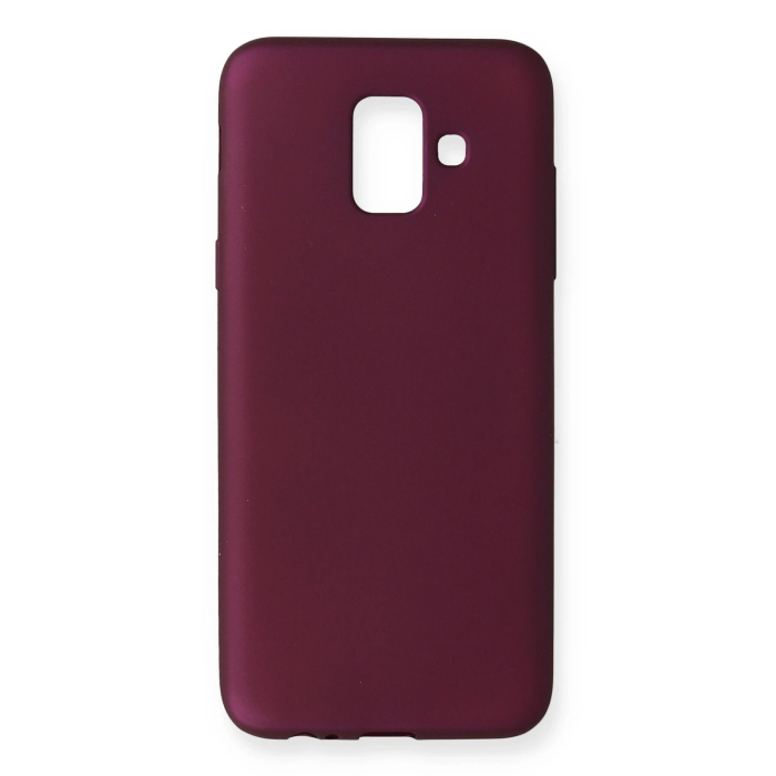BFS  Samsung Galaxy A6 2018 Kılıf First Silikon - Mürdüm