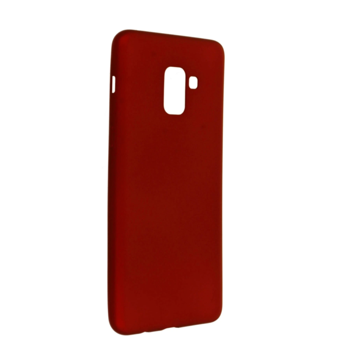 BFS  Samsung Galaxy A8 Plus 2018 Kılıf First Silikon - Bordo