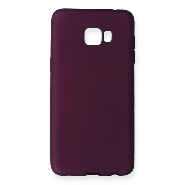 BFS  Samsung Galaxy C5 Pro Kılıf First Silikon - Mürdüm