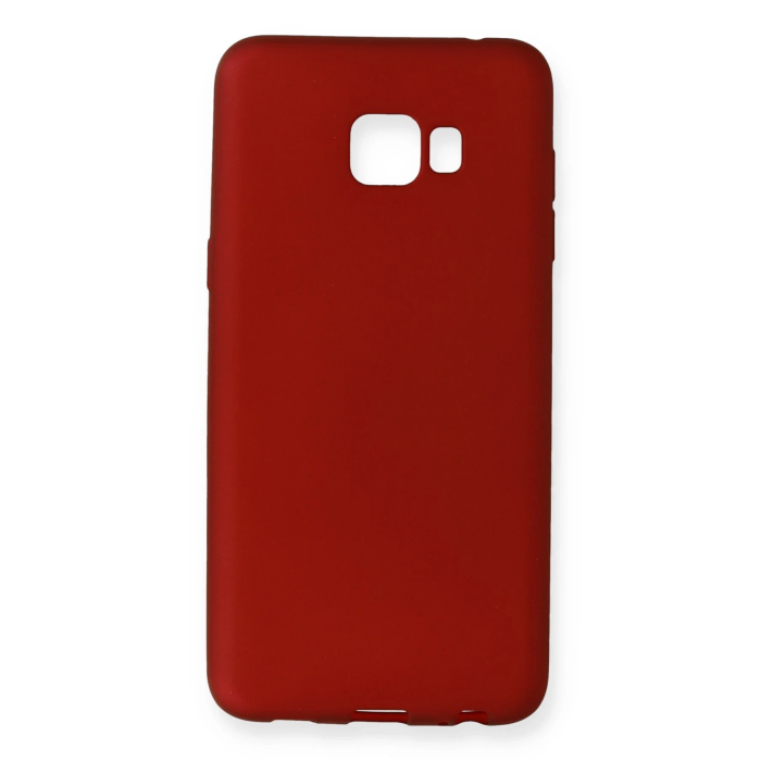 BFS  Samsung Galaxy C7 Pro Kılıf First Silikon - Bordo