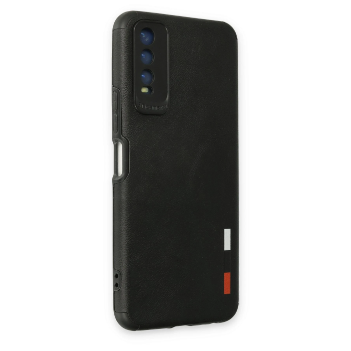 BFS  Vivo Y11S Kılıf Loop Deri Silikon - Siyah