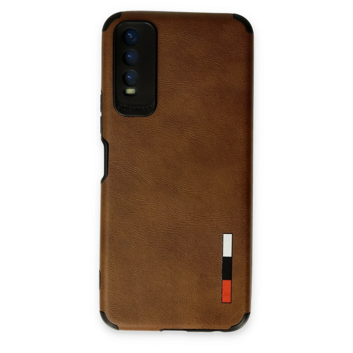 BFS  Vivo Y11S Kılıf Loop Deri Silikon - Kahverengi