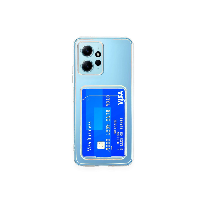 BFS  Xiaomi Redmi Note 12 4G Kılıf Kart Şeffaf Silikon - Şeffaf