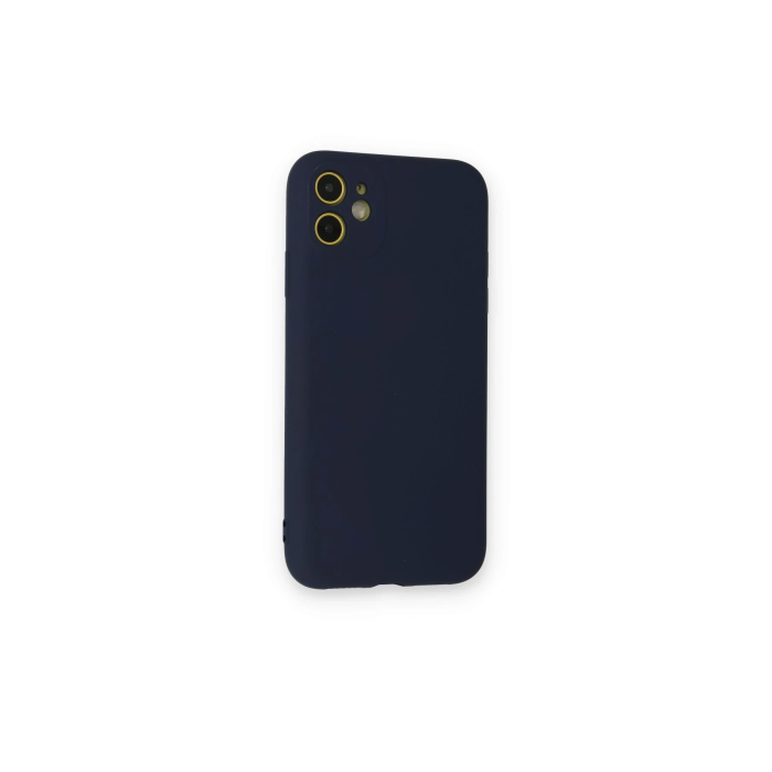 BFS  iPhone 12 Mini Kılıf Nano içi Kadife Silikon - Lacivert