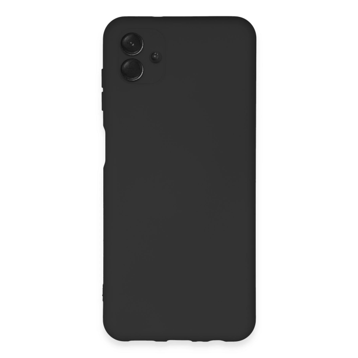 BFS  Samsung Galaxy A04E Kılıf Nano içi Kadife Silikon - Siyah