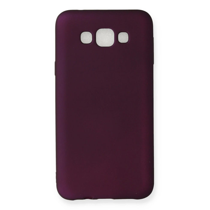 BFS  Samsung Galaxy E7 Kılıf First Silikon - Mürdüm