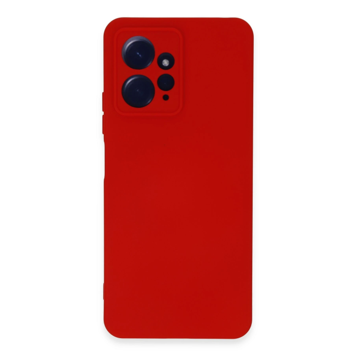 BFS  Xiaomi Redmi Note 12 4G Kılıf Nano içi Kadife Silikon - Kırmızı