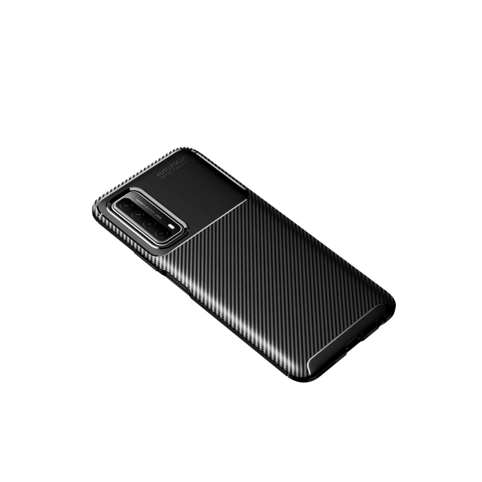 BFS  Huawei P Smart 2021 Kılıf Auto Focus Karbon Kapak - Siyah