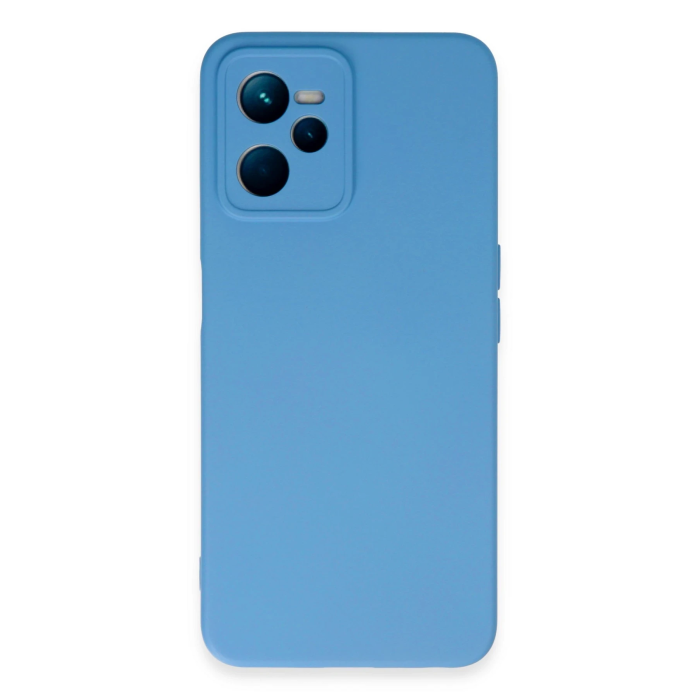 BFS  Realme C35 Kılıf Nano içi Kadife Silikon - Mavi