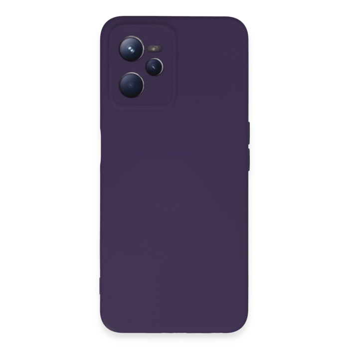 BFS  Realme C35 Kılıf Nano içi Kadife Silikon - Mor