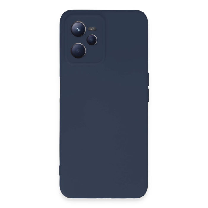 BFS  Realme C35 Kılıf Nano içi Kadife Silikon - Lacivert