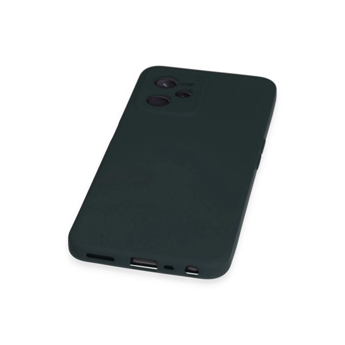 BFS  Realme C35 Kılıf Nano içi Kadife Silikon - Koyu Yeşil