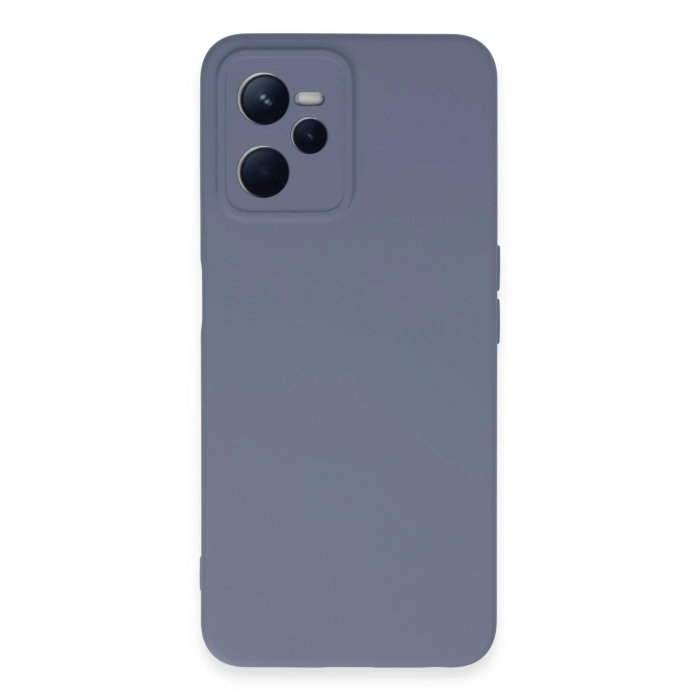 BFS  Realme C35 Kılıf Nano içi Kadife Silikon - Gri