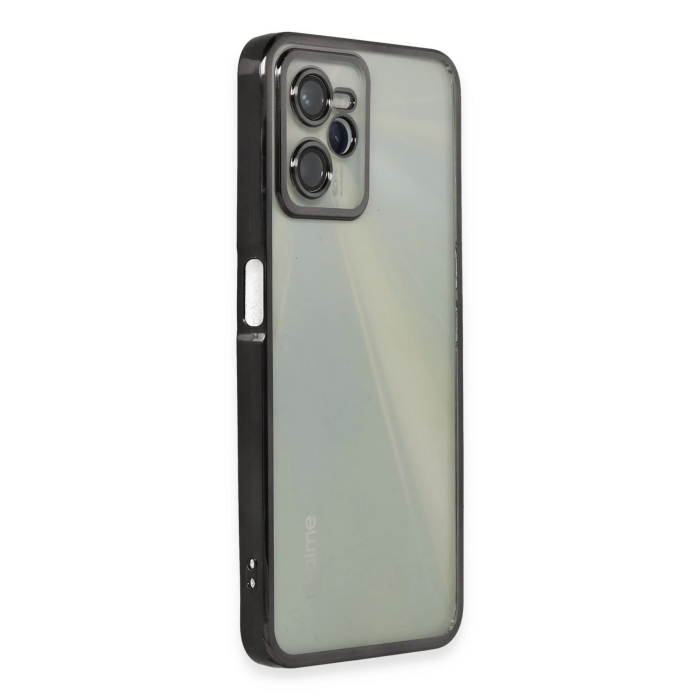 BFS  Realme C35 Kılıf Razer Lensli Silikon - Siyah